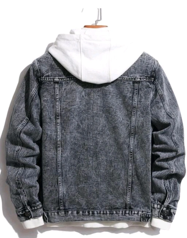 Unisex Denim Jacket - Gray, XL