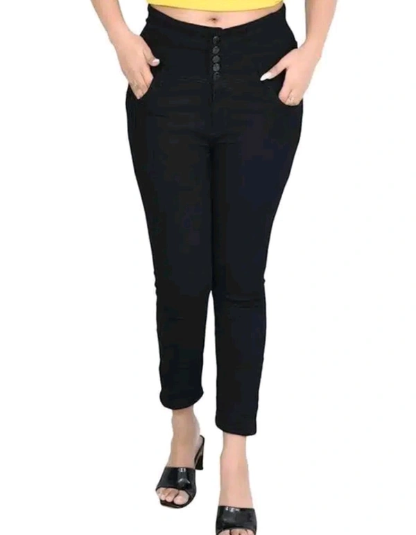 Denim Jeans for Women (Black) - Black, 32