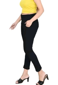 Denim Jeans for Women (Black) - Black, 32