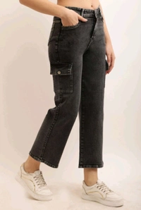 Denim Jeans for Women (Black) - Black, 26