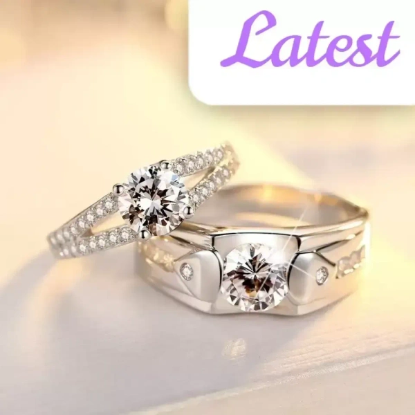 Alloy Ring Set - Adjustable, Silver