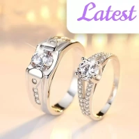 Alloy Ring Set - Adjustable, Silver