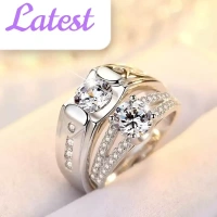 Alloy Ring Set - Adjustable, Silver