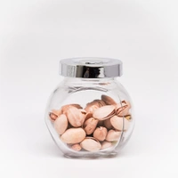 Multipurpose 200ml Glass Storage Jars with Airtight Lids - Set of 4 | Ideal for Spices, Herbs, Snacks & More