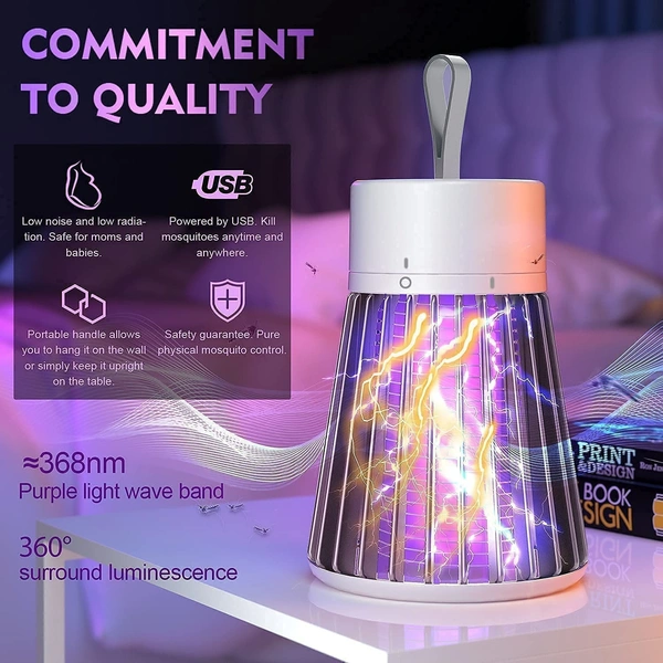 Original Mosquito Killer Lamp – Dual-Action Bug Trap & Portable Zapper, Ideal for Camping & Indoor Use