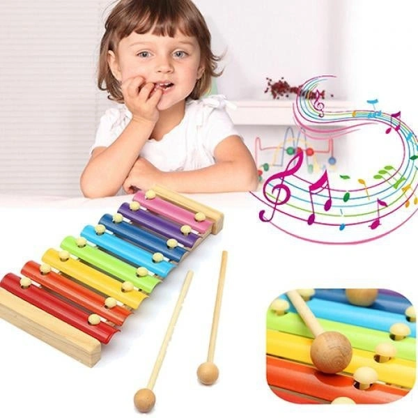 Premium Wooden Xylophone Musical Toy for Children (MultiColor)