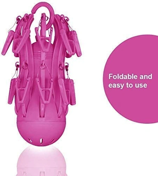 Octopus Hanger Clip With 24 Clip Multicolour 1 Pcs