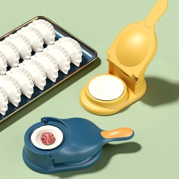2 in 1 Dumpling Maker Mould Machine, Kitchen Dumpling Making Tool, Premium Dumpling Press Mould for Gujiya , Ghughra , Momos Making