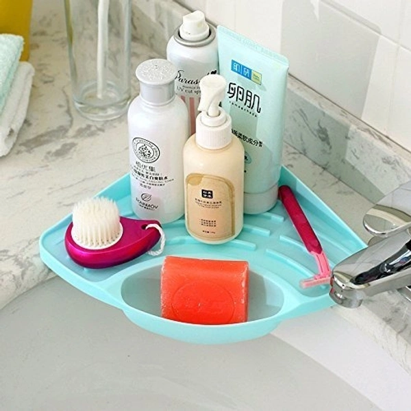 Corner Kitchen Sink Rack with Suction for Efficient Storage and Organization