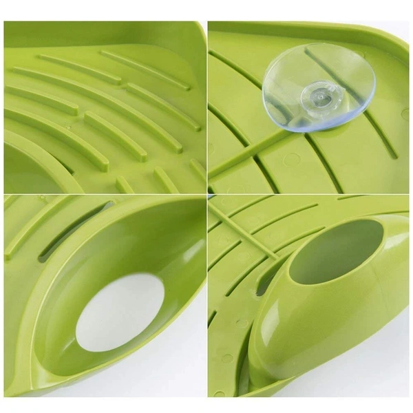 Corner Kitchen Sink Rack with Suction for Efficient Storage and Organization
