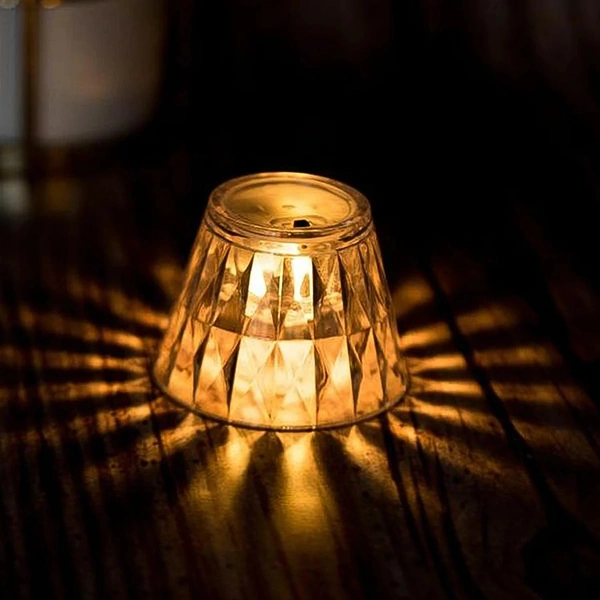 (Pack of 2) Cup Shape Crystal Table Lamp