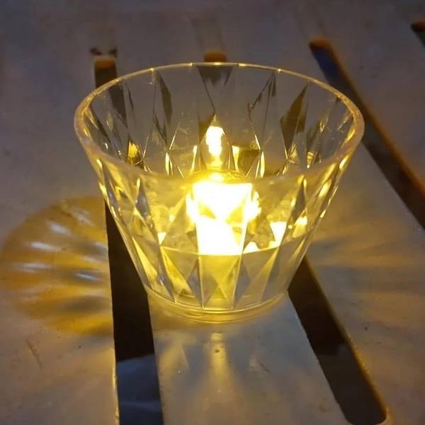 (Pack of 2) Cup Shape Crystal Table Lamp