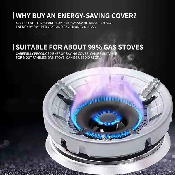(Pack of 1) Gas Stove Stand, Gas Saver Burner Stand, Gas Stove Energy Saving Device 5 kg Roaster (Silver) - Silver