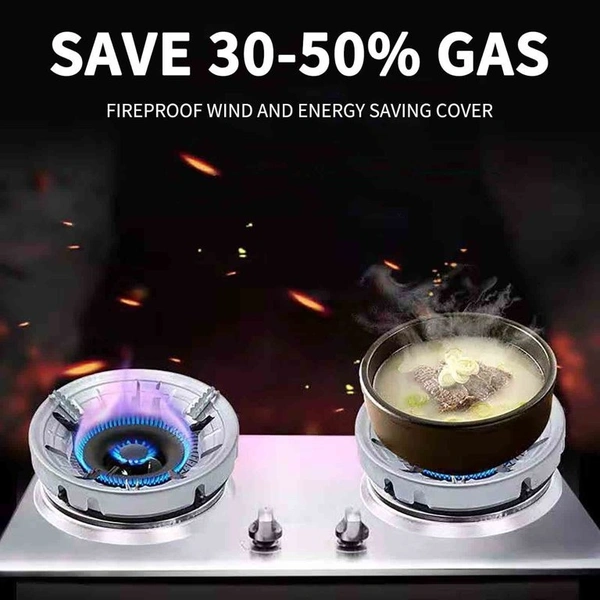 (Pack of 1) Gas Stove Stand, Gas Saver Burner Stand, Gas Stove Energy Saving Device 5 kg Roaster (Silver) - Silver