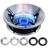 (Pack of 2) Gas Stove Stand, Gas Saver Burner Stand, Gas Stove Energy Saving Device 5 kg Roaster (Silver) - Silver