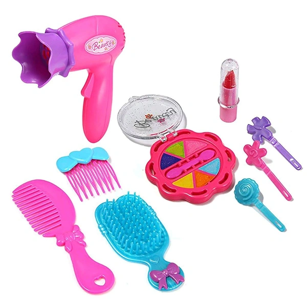 Beauty Make up Set for Kids Girls with Fold-able Suitcase (Multicolour)