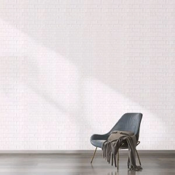 (Pack of 5) 3D Brick White Wallpaper PE Foam self Adhesive Brick Design Wall Stickers DIY Wallpaper for Home Hotel, Living Room, Bedroom, Cafe Deco White - White