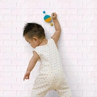 (Pack of 5) 3D Brick White Wallpaper PE Foam self Adhesive Brick Design Wall Stickers DIY Wallpaper for Home Hotel, Living Room, Bedroom, Cafe Deco White - White