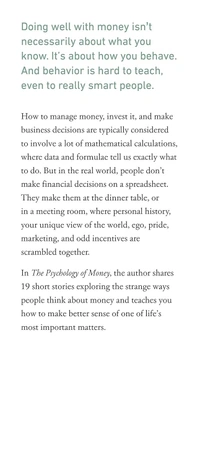 The Psychology of Money