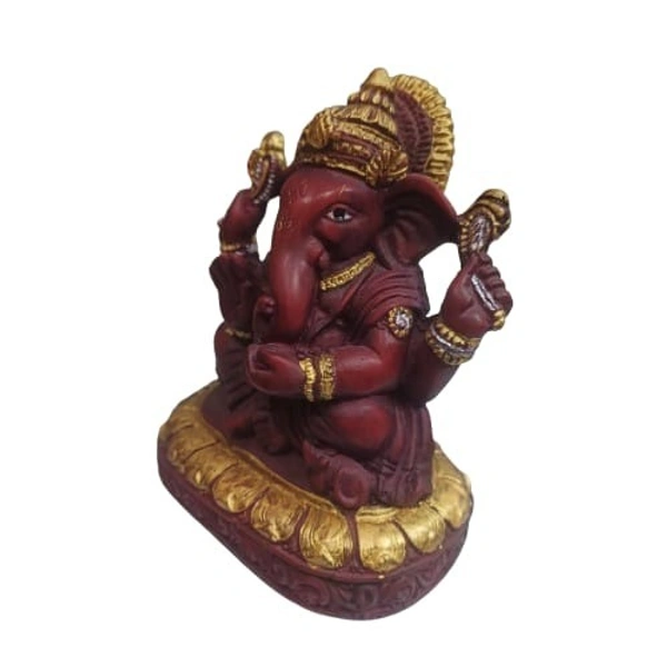 MOI Ganesh  - L 3.5 x B 2 x H 4 Inch., Polyresin, 342 gms.