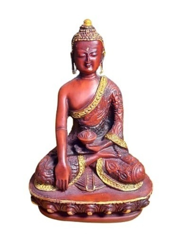 MOI Buddha - L 3.5 x B 2 x H 5.5 Inch., Polyresin, 278 gms.
