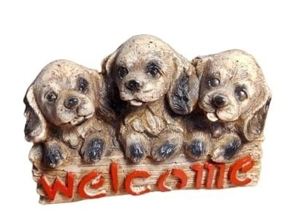 MOI Welcome Dogs - Polyresin