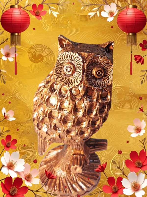 MOI Owl - L 2.5 x B 2.5 H x H 6 Inch., Polyresin, 316 gms.
