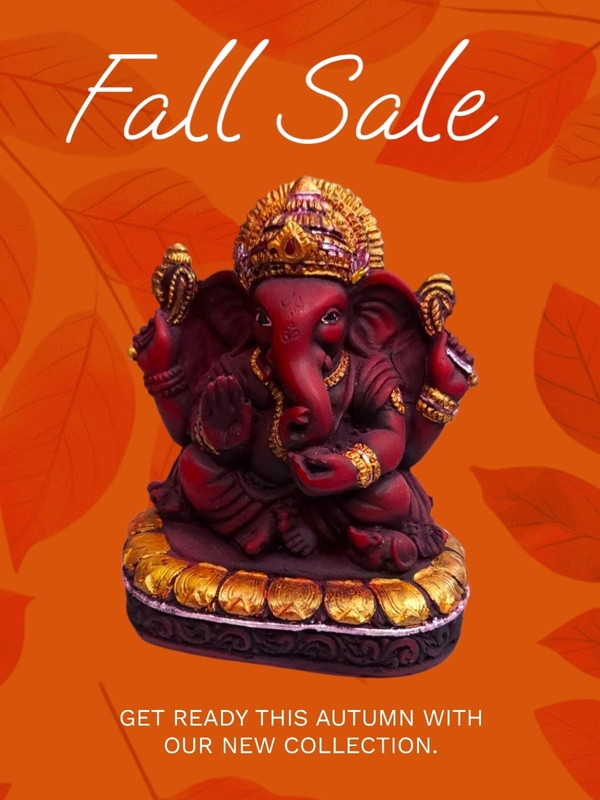 MOI Ganesh  - L 3.5 x B 2 x H 4 Inch., Polyresin, 342 gms.
