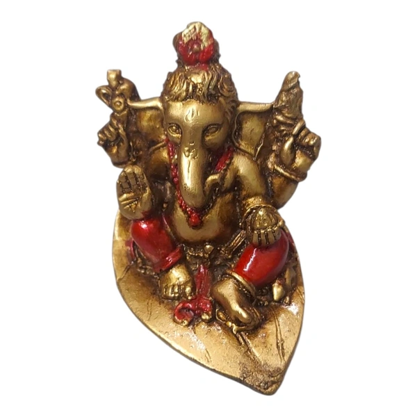 MOI Ganesh - Height - 2.5 Inches, Polyresin, Box