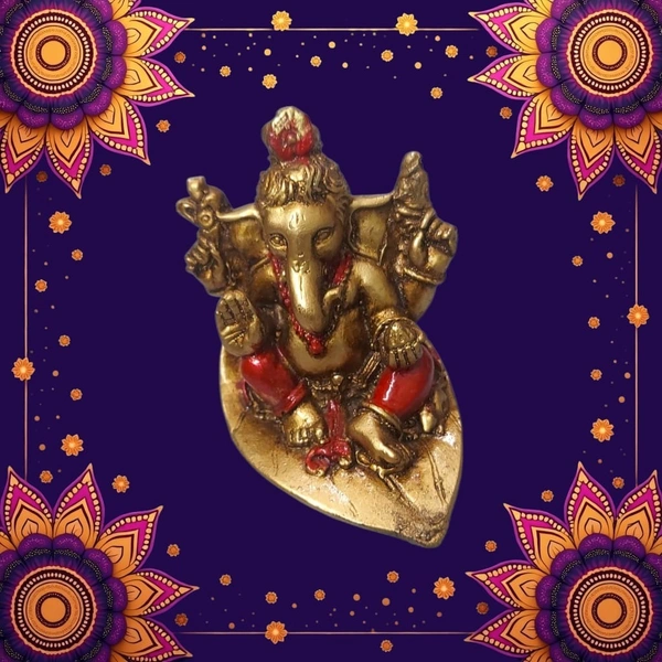 MOI Ganesh - Height - 2.5 Inches, Polyresin, Box