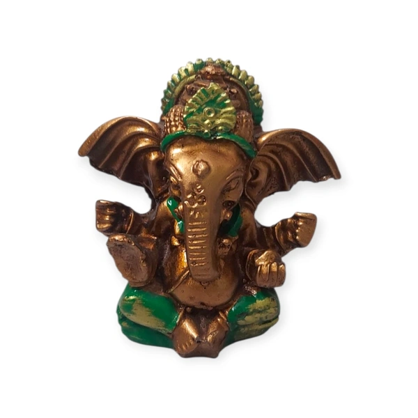 MOI Ganesh - Height - 2.5 Inches., Polyresin, 70 Gms., Box