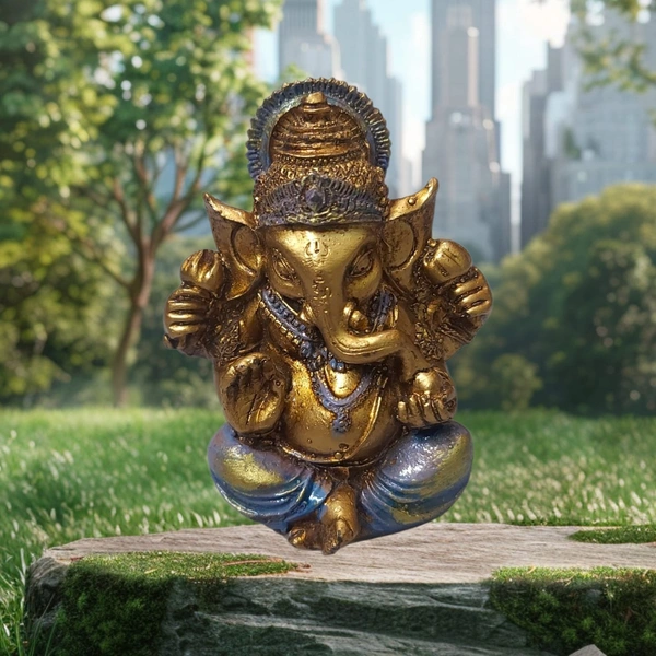 MOI Ganesh - Height - 3.5 Inches., Polyresin, Box