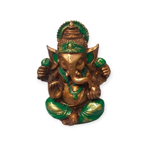 MOI Ganesh - Height - 3.5 Inches., Polyresin, Box