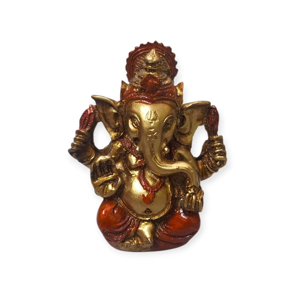 MOI Ganesh  - Height - 3.5 Inches., Polyresin, Box