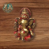 MOI Ganesh - Height - 3.5 Inches, Polyresin, Box