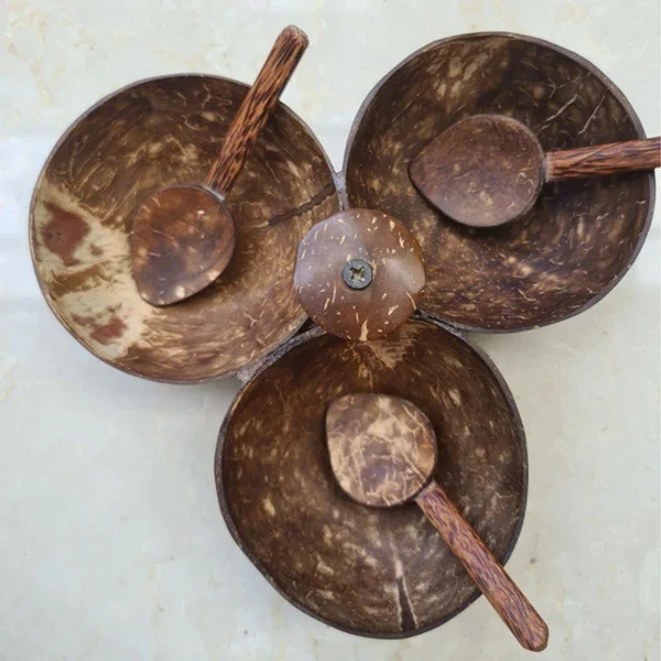 Bowl Serving Set - Three bowl serving set + 3 spoons