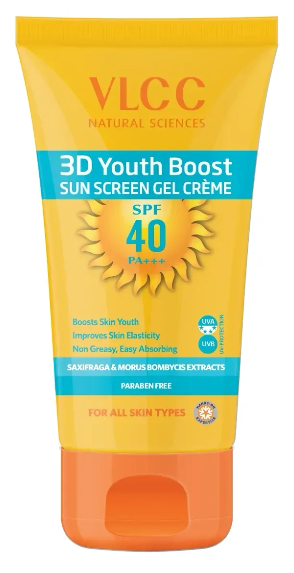 VLCC 3D Youth Boost Sunscreen Gel Creme SPF 40, 100 g