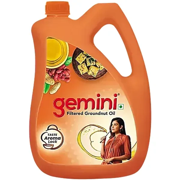 Gemini Filtered Groundnut Oil Jar, 5L