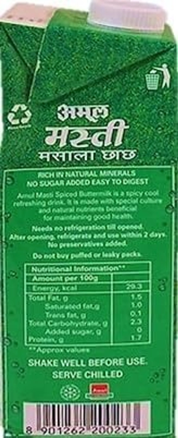 Amul Masti Butter Milk Tetra Pack, 1 L