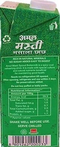 Amul Masti Butter Milk Tetra Pack, 1 L