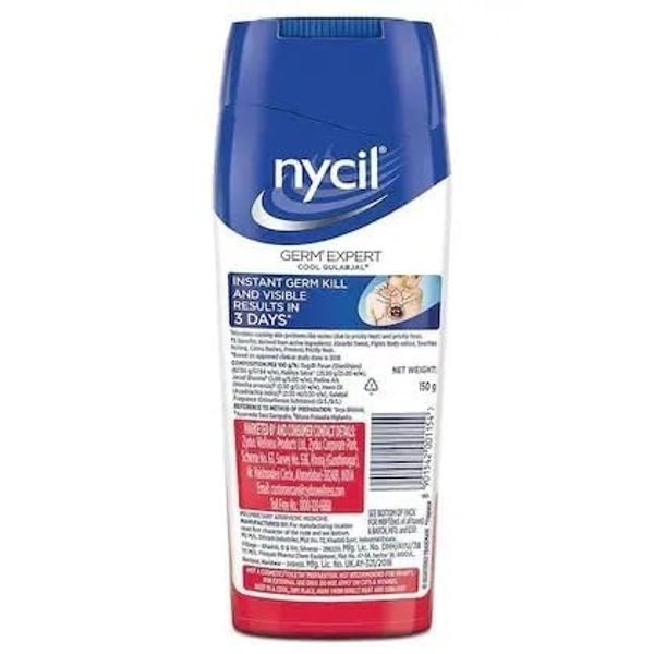 Nycil Prickly Heat Powder Cool gulab Jal, 150 g