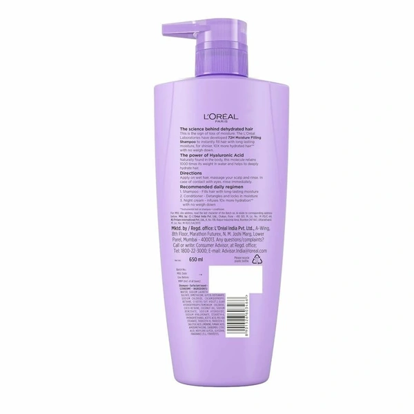 L'oreal Paris Hyaluron 72h Shampoo 650 ml