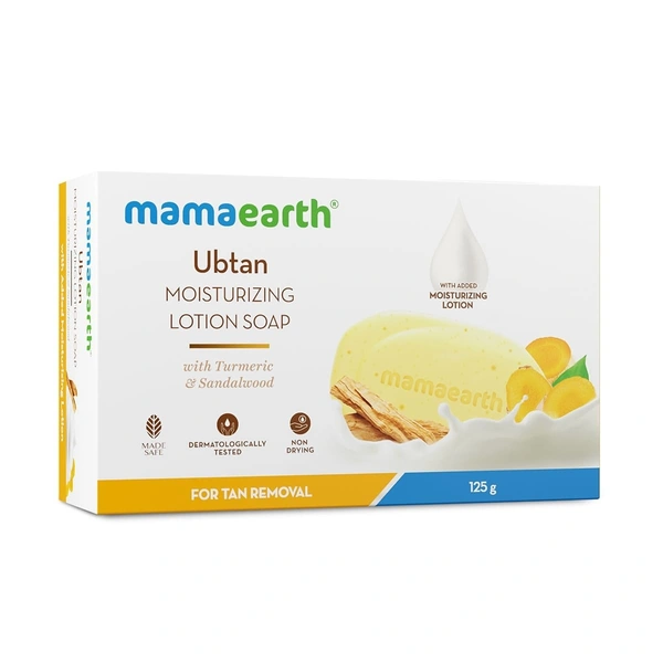 Mamaearth Ubtan Moisturizing Lotion Soap 3 N + 1 N (125 g Each)