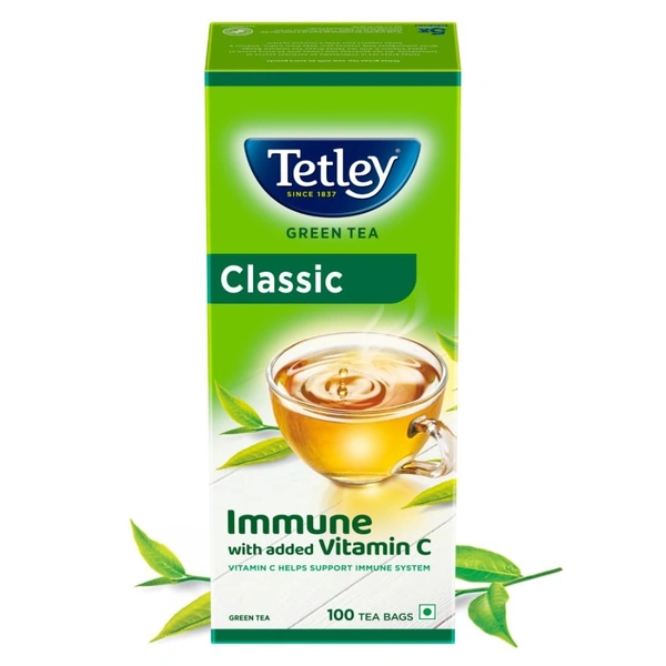 Tetley Green Tea Bag Sachet, 100N