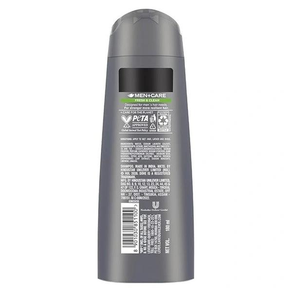 Dove Men Fresh & Clean Shampoo + Conditioner 180 ml