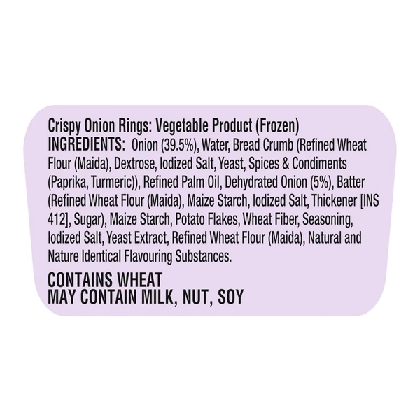 McCain Crispy Onion Rings 250 g
