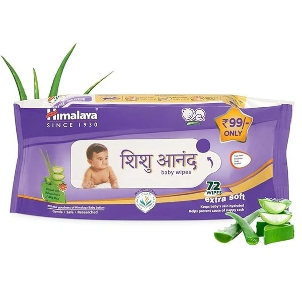 Himalaya Shishu Anand Baby Wipes 72 Wipes