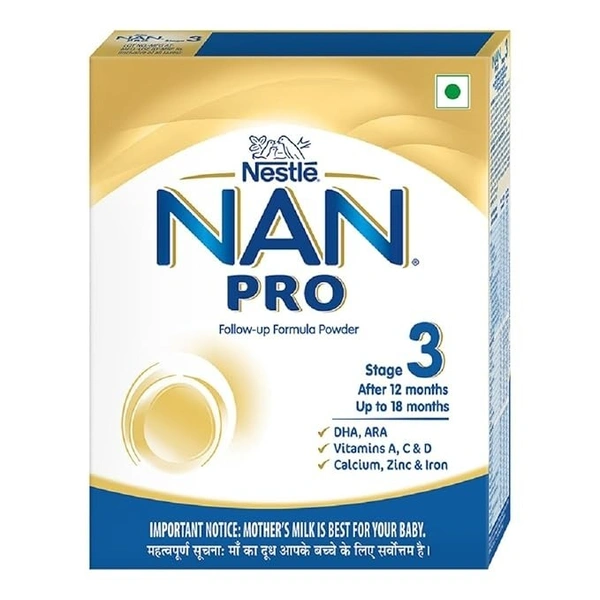 Nan Pro Stage 3 Baby Formula Powder After 12 Months Upto 18 Months, 400 g