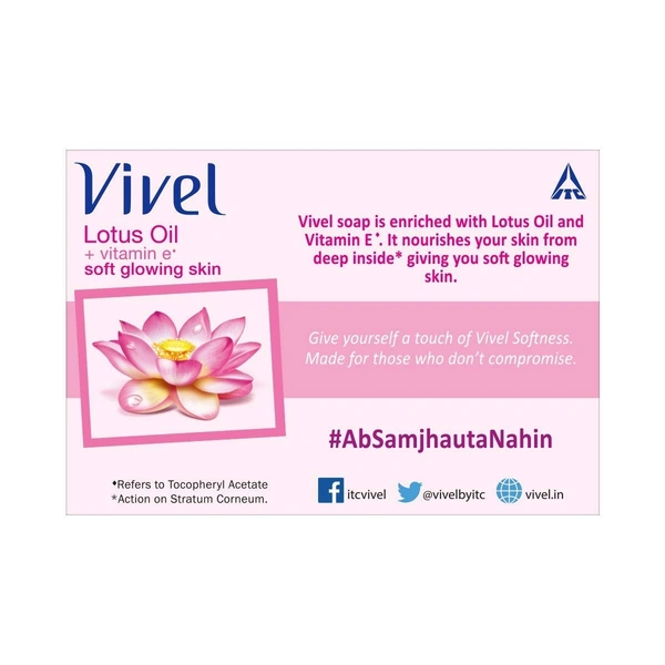 Vivel Soap Lotus Oil, 4N (100 g Each)