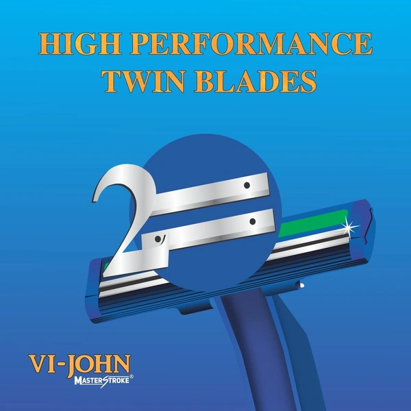 Vi-John Shavepro Twin Blade Men Razor Pack 5 N